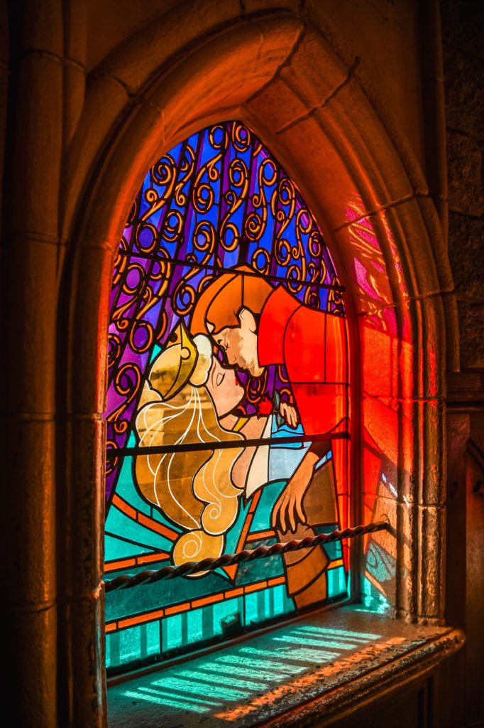 Disneyland Paris stained glass window