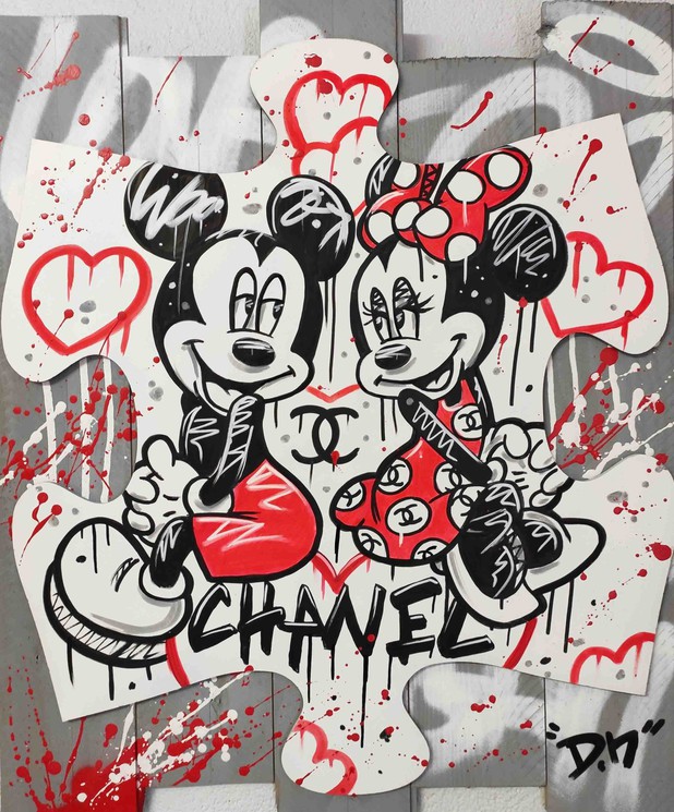 Peinture de Mickey et Minnie